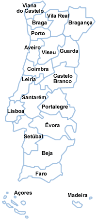 Mapa de Portugal
